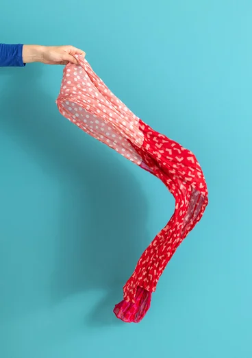 Sjal ”Sally” i ekologisk bomull - amaryllis