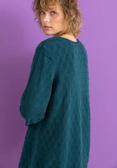 Bästiströja ”Celia” i återvunnen bomull - mörk jaspis