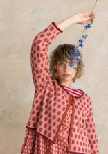 Kofta ”Vendela” i ekologisk/återvunnen bomull - laxrosa