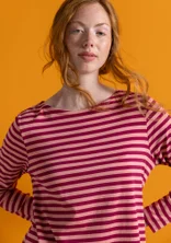 Basrandstop i ekologisk bomull - cyklamen/körsbärsblom