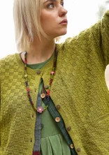 Halsband "Mira" i ben/återvunnet trä - granatäpple