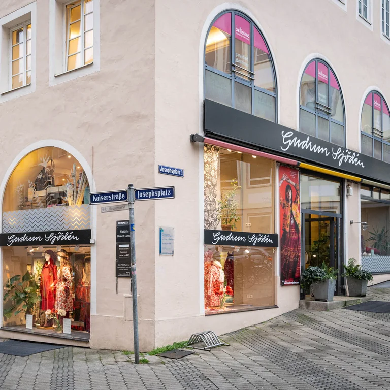 Outside Gudrun Sjödén’s store in Nuremberg