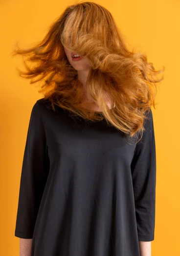 Trikåtop ”Ophelia” i ekologisk bomull/modal - svart