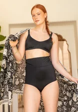 Bikinibyxa "Pacific" i återvunnen polyamid/elastan - svart