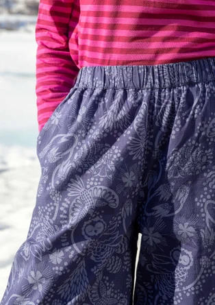 Vävd byxa "Denali" i ekologisk bomull - midnattsblå