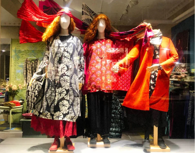 Gudrun Sjödéns butik på Götgatan i Stockholm.