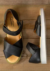 Sandal i nappa - svart
