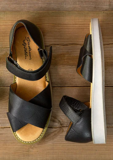 Sandal i nappa - svart