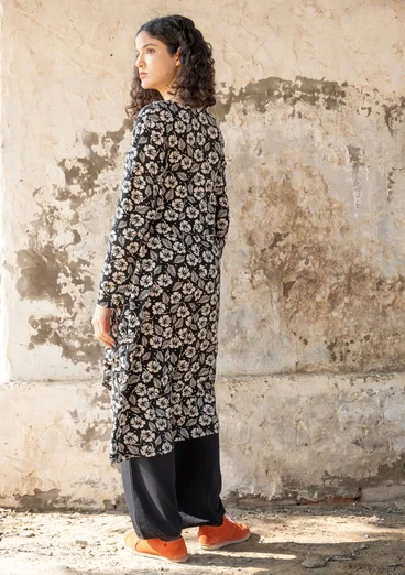 Trikåklänning "Hibiscus" i lyocell/elastan - svart