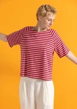 Basrands T-shirt i ekologisk bomull - cyklamen/körsbärsblom