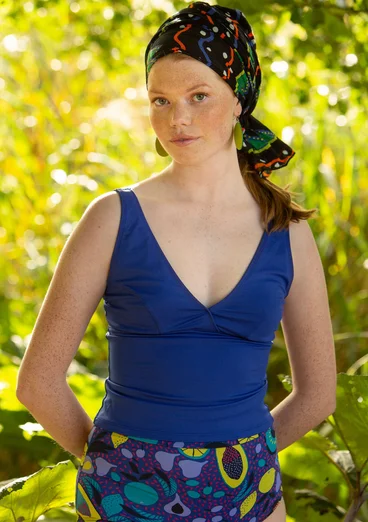 Badlinne "Botswana" i polyamid/elastan - kleinblå