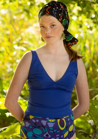 Badlinne "Botswana" i polyamid/elastan - kleinblå