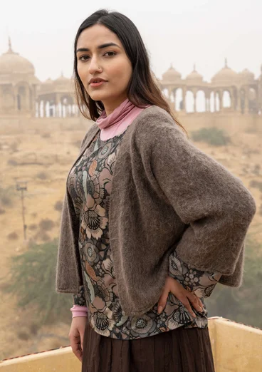 Kofta "Sora" i alpackamix - ljus potatis/melange