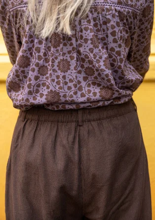 Vävd byxa "Agatha" i ekologisk bomull - mullbär