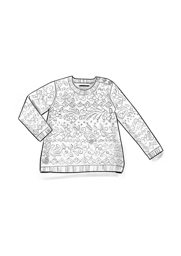 Fiskartröja "Peninsula" i lammull - rödbeta