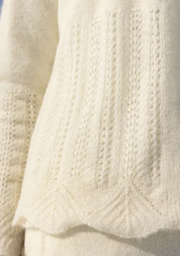 Tröja "Forgetmenot" i alpackamix - oblekt