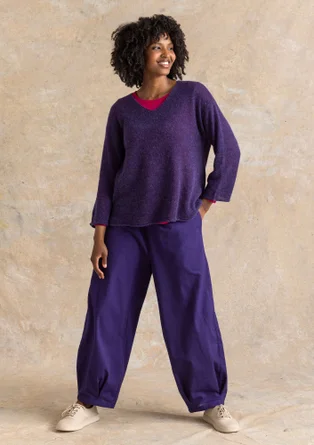 Tröja i alpackamix - natthimmel/melange