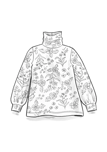 Top "Rosebay" i lyocell/elastan - aubergine