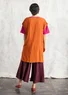Vävd tunika "Rut" i viskos/lin (henna XXL)