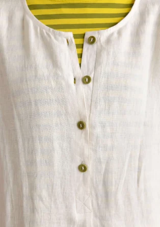 Vävd tunika i lin - halvblekt