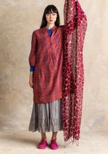 Sjal ”Theia” i lin - purpur