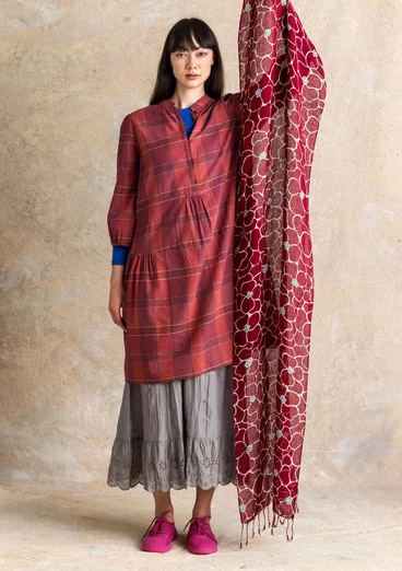 Sjal ”Theia” i lin - purpur