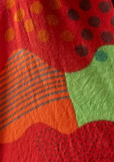 Vävd sjal "Kaan" i ull - nypon