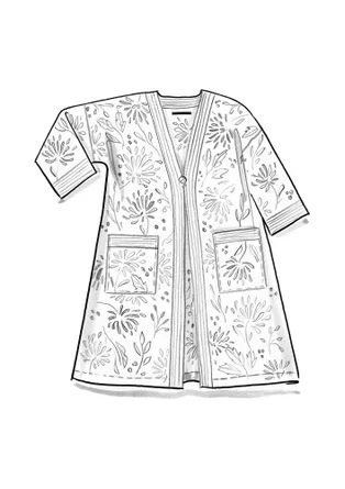 Kimono "Ayaka" i ekologisk bomull - fjäder