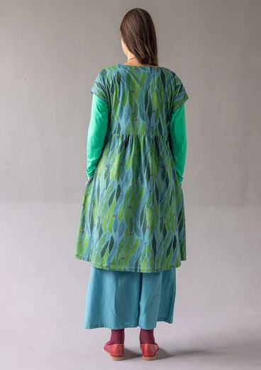 Trikåklänning "Cherie" i ekologisk bomull - indigofera