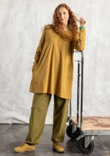 Trikåtunika "Judit" i ekologisk bomull/modal - kamel