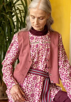 Blus "Marianne" i ekologisk bomull - rosa orkidé