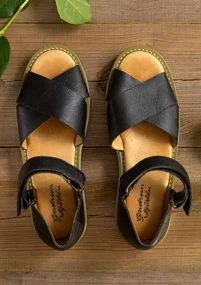 Sandal i nappa - svart