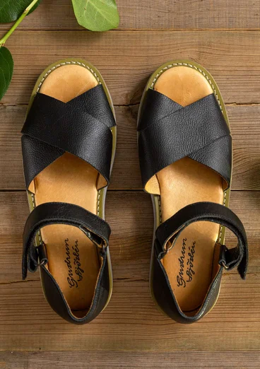 Sandal i nappa - svart