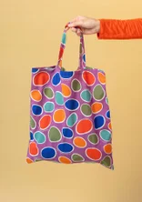 Tygkasse M i ekologisk bomull - flerfärgad