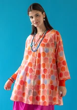 Vävd tunika "Germain" i ekologisk bomull - rosa marmor