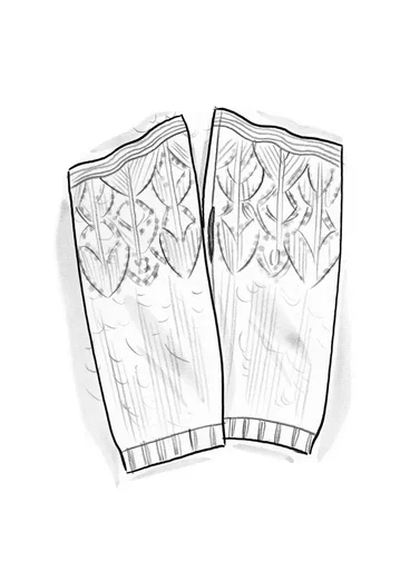 Torgvante "Forgetmenot" i alpackamix - kalksten/melange