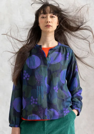 Blus "Fizz" i lin/modal - bläck