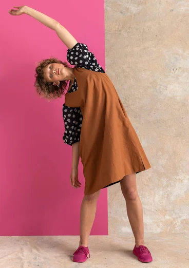 Vävd klänning ”Esme” i bomull/lin - ekollon