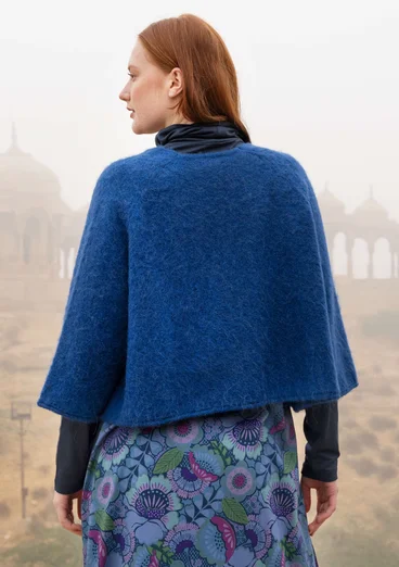 Kofta "Sora" i alpackamix - indigoblå/melange