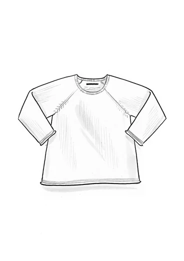 Tröja i ekologisk bomull/lyocell - teal