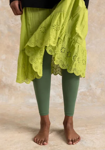 Vävd underkjol i ekologisk bomull - kiwi