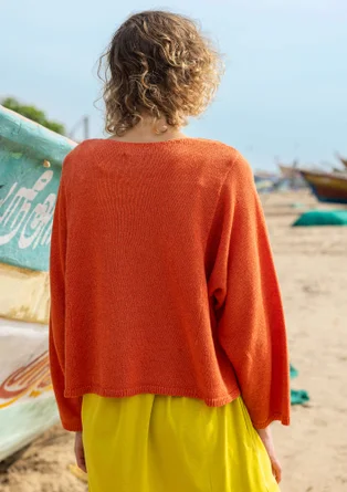 Kofta i lin/ekologisk bomull - grapefrukt