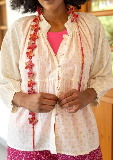 Bälte "Sona" i ekologisk bomull - mörk hibiscus