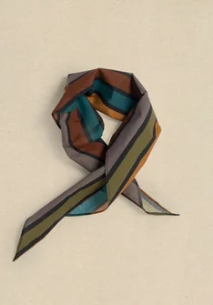 Sjal "Akira" i ekologisk bomull - svart