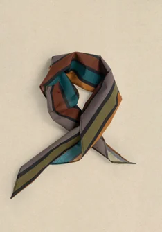 Sjal "Akira" i ekologisk bomull - svart