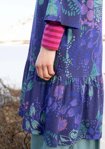 Trikåklänning "Yura" i ekologisk lyocell/elastan - midnattsblå