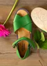 Sandal i nappa (lotusgrön 36)