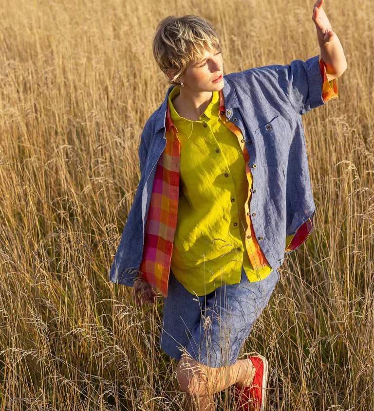 “Seraj” linen blouse