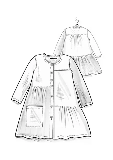 Artistblus "Azores" i lin - svart