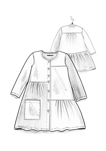 Artistblus "Azores" i lin - svart